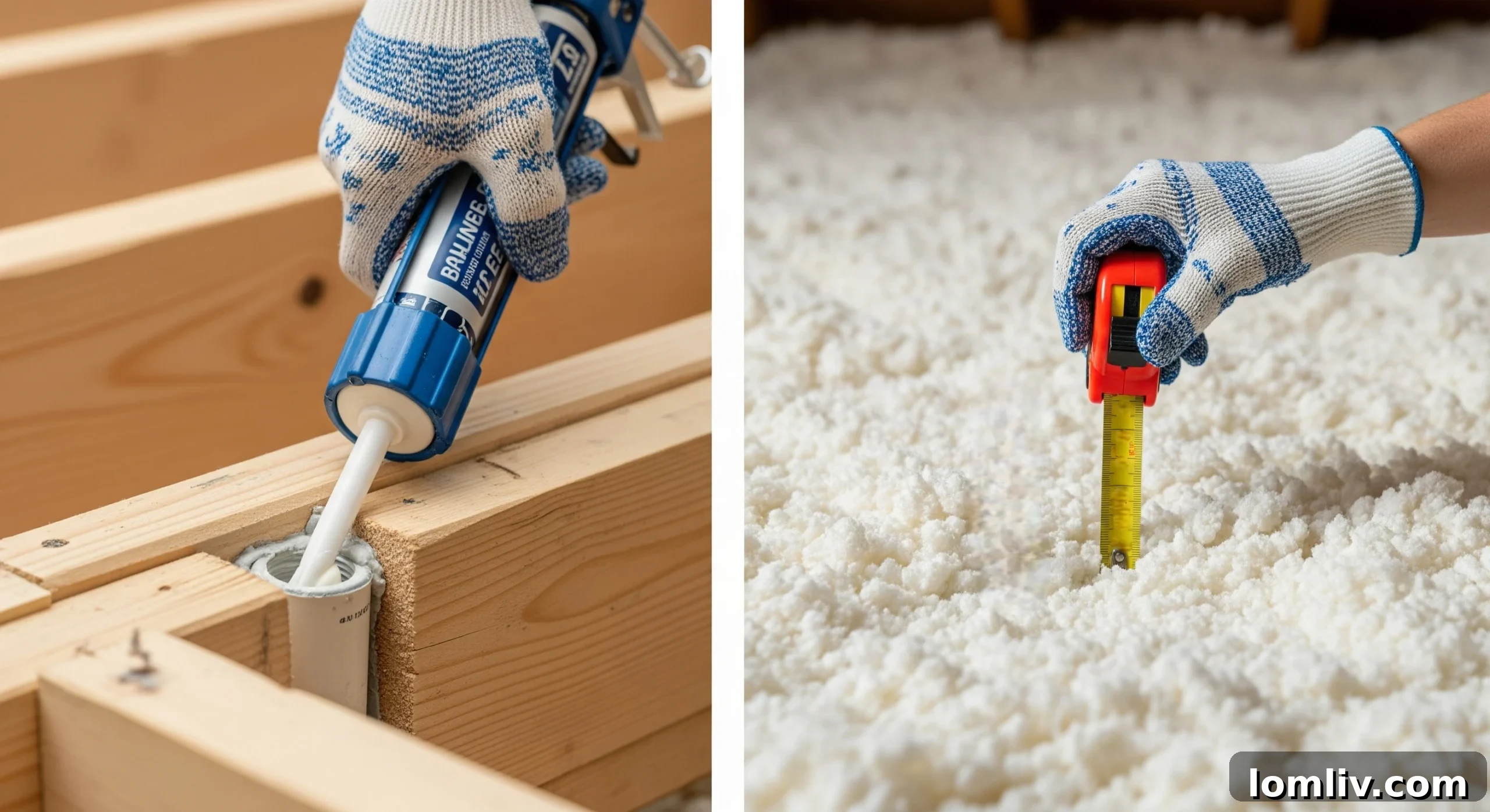 Tools and materials for attic insulation