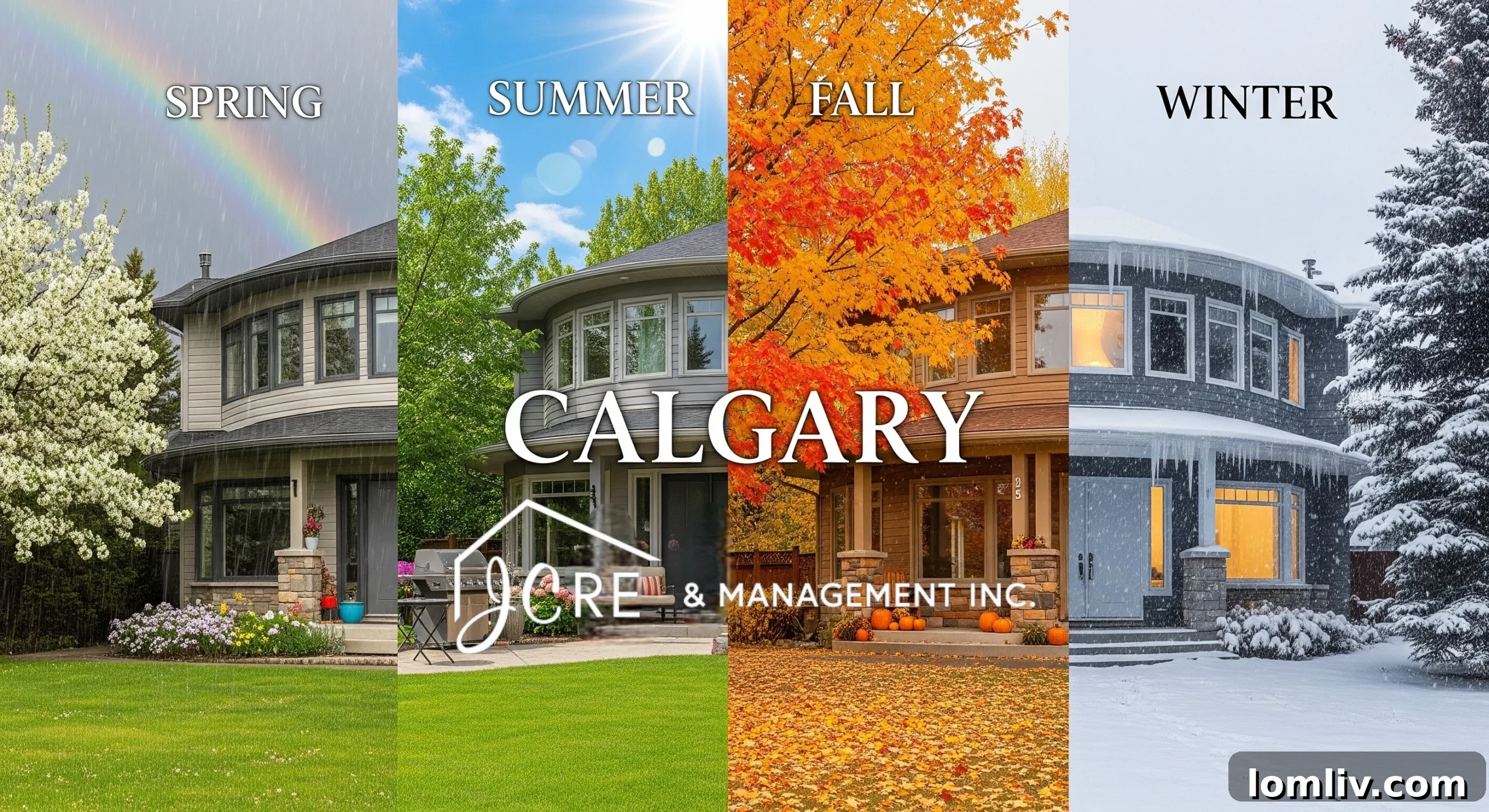 Mastering Calgary Real Estate The Best Season to Buy or Sell 2 Calgary city skyline during spring, symbolizing the active real estate market
