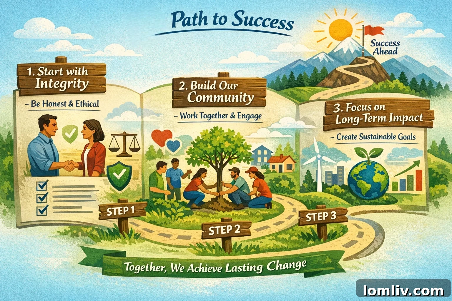 A diverse group of real estate investors collaborating, representing actionable steps in a faith-based approach.