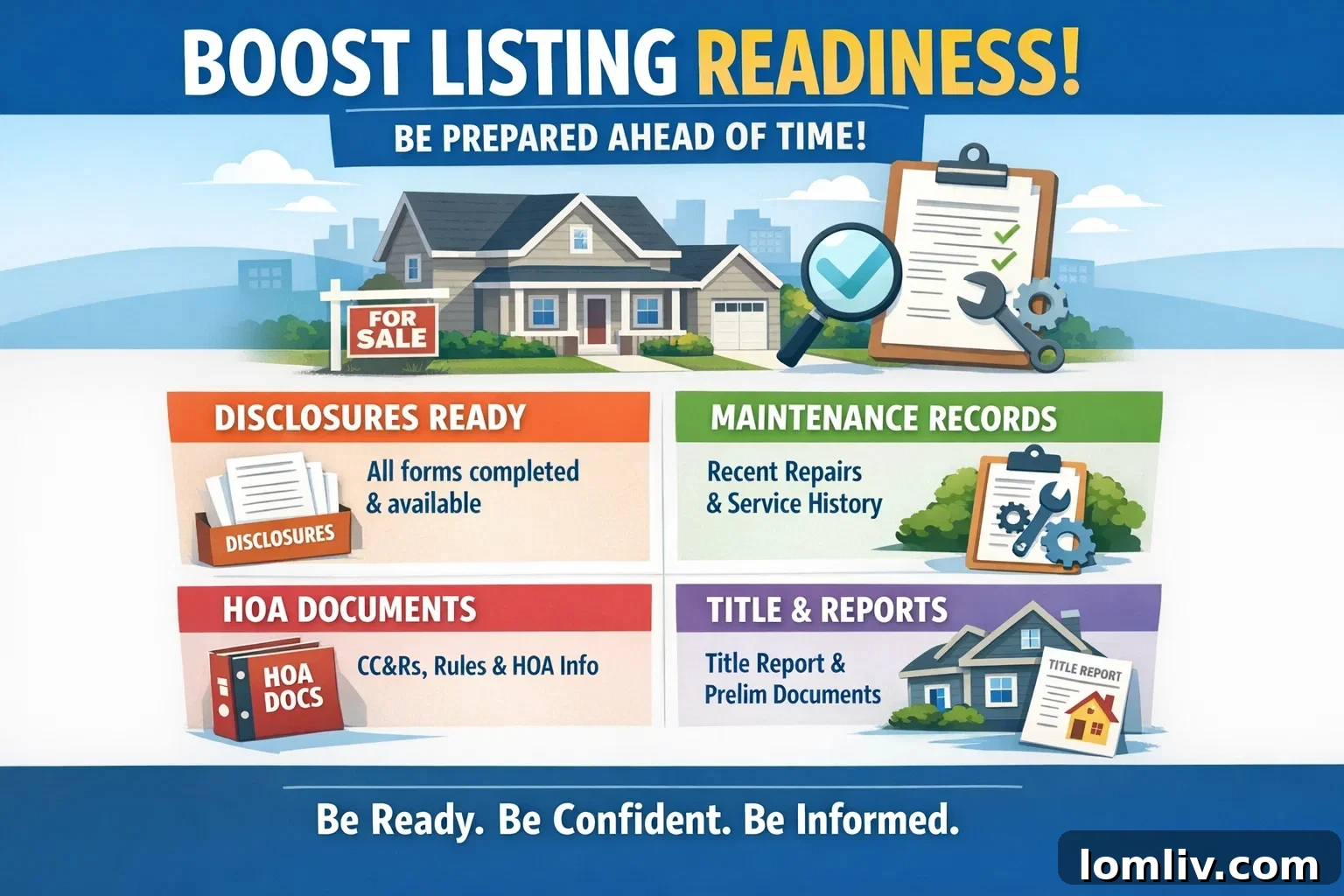 Organized real estate documents and folders