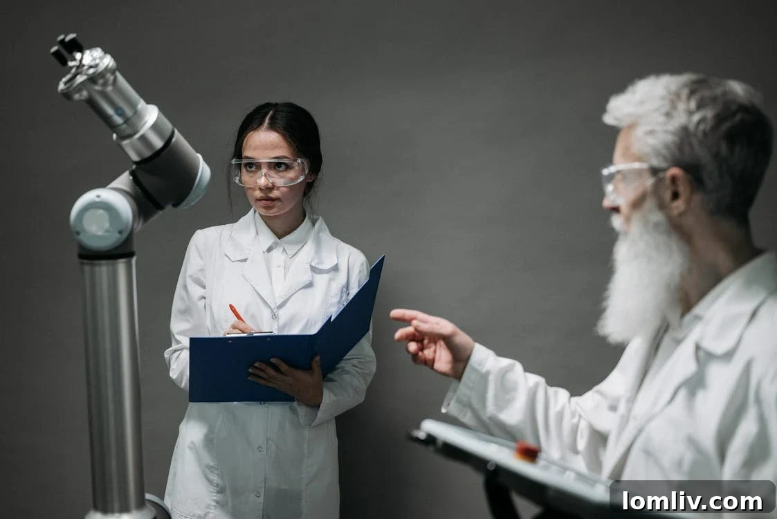 Lab technician performing post-move calibration on a precision instrument.