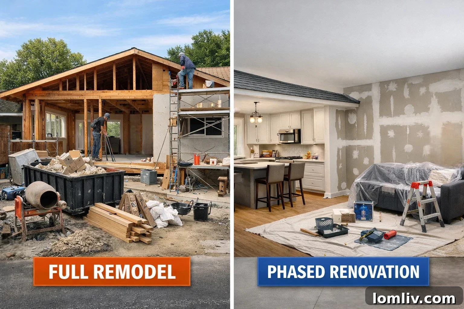Texas family planning home renovation, considering full remodel vs. room-by-room strategy