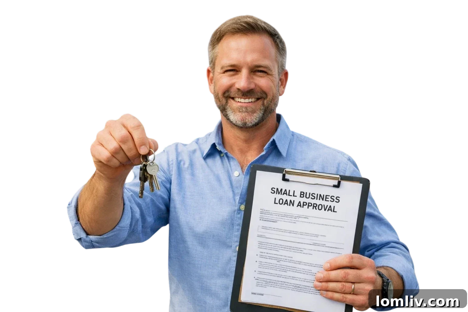 Financing Your Business Location: 8 Premier CRE Loans for Small Business Owners 2 Business owner reviewing commercial real estate loan documents with a pen, ready to make a decision on buying commercial property.
