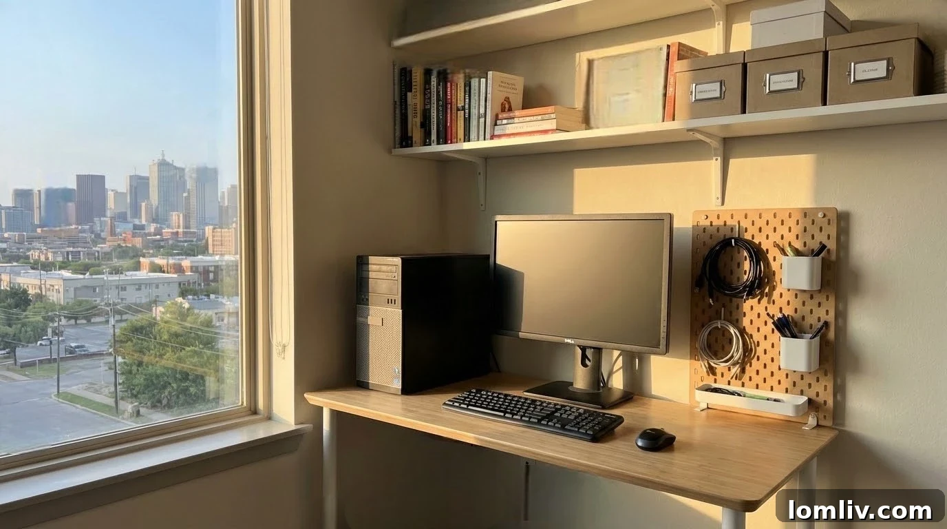 Modern desktop computer setup with two monitors