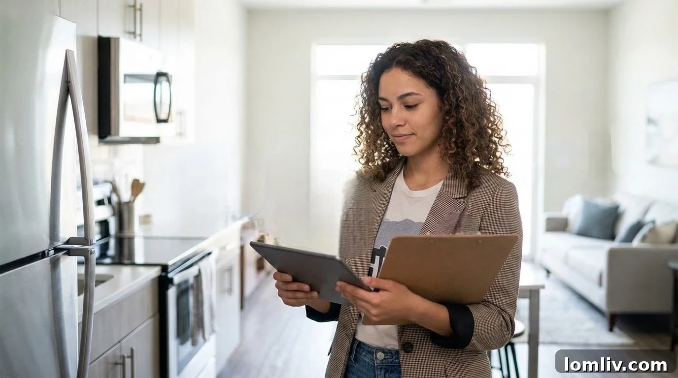 Property manager reviewing documents with property owner