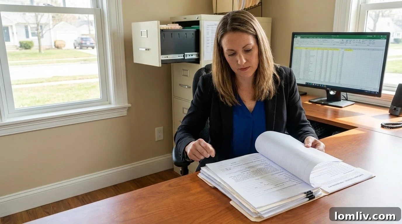 Property manager explaining lease agreement to a tenant