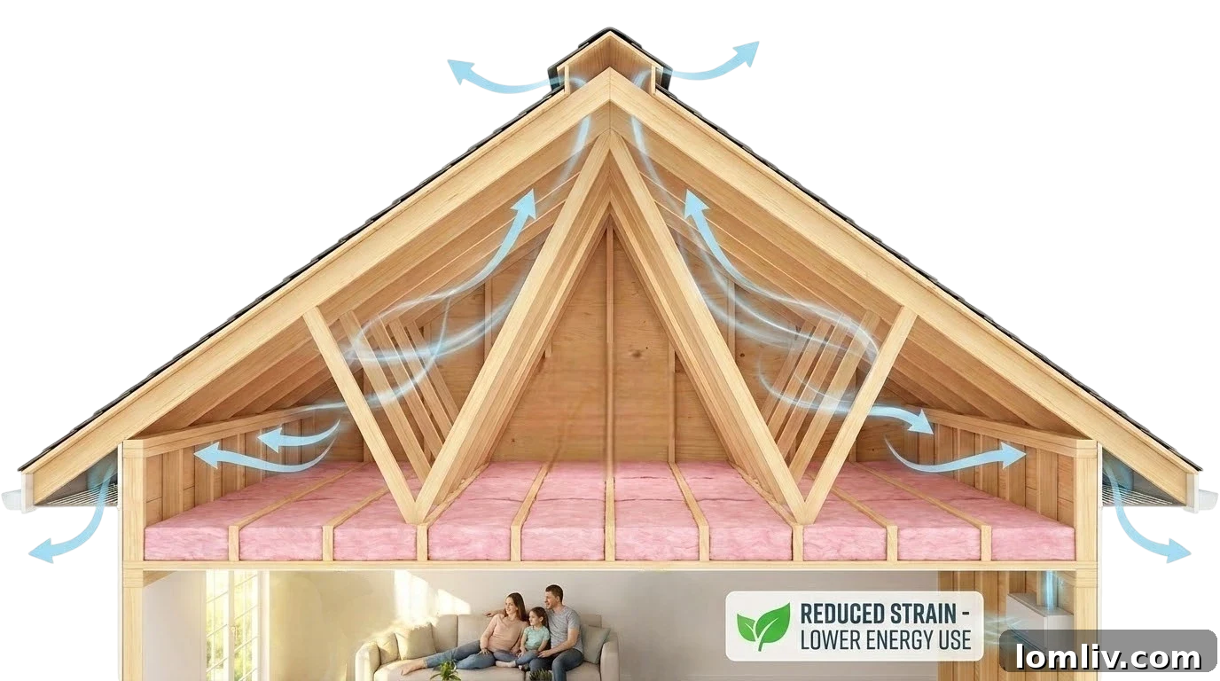 Attic ventilation enhancing energy efficiency and reducing utility bills in an Edmonton home