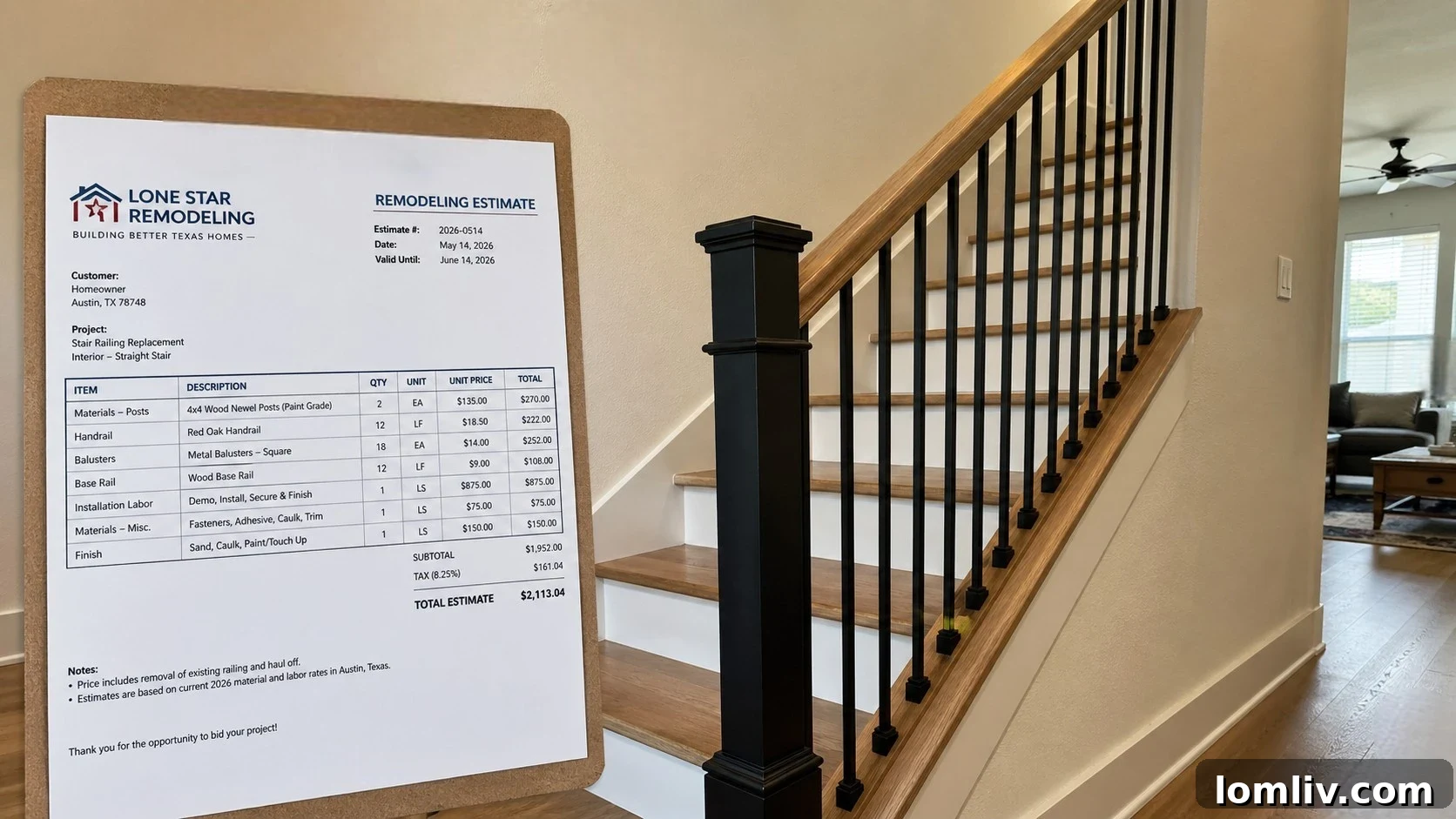 Elevate Your Home Value Through Stair Railings 4 Graph illustrating high ROI for stair railing upgrades compared to other home improvements for selling a house.