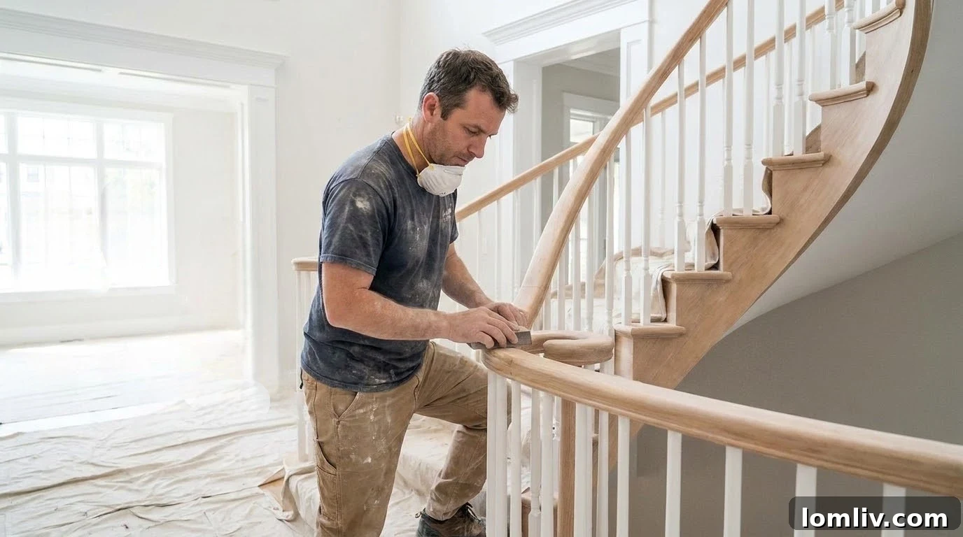 Elevate Your Home Value Through Stair Railings 6 Stylishly updated staircase ready for a home listing, emphasizing the importance of pre-listing preparations.