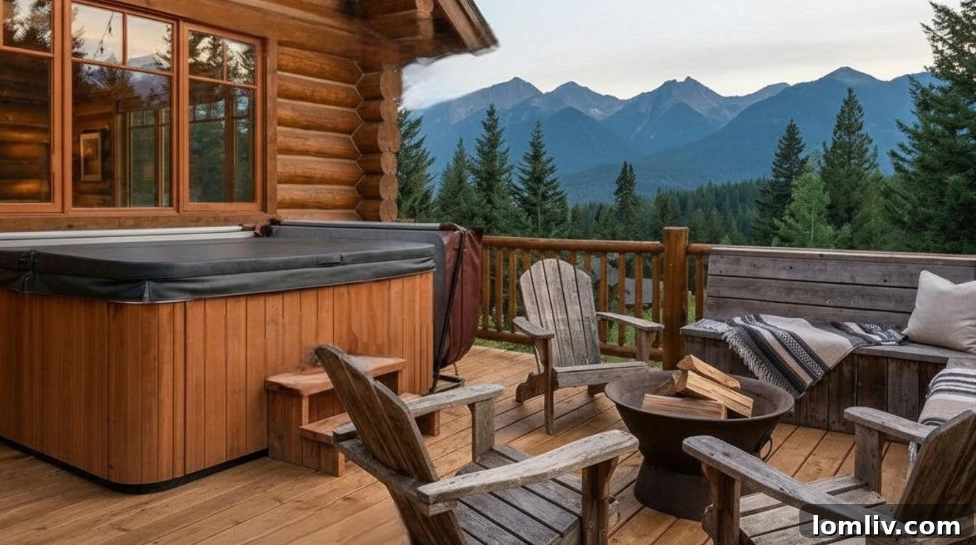 The Hot Tub Effect: Boosting or Busting Your Home's Value? 6 A pristine hot tub covered and ready for showing, emphasizing cleanliness