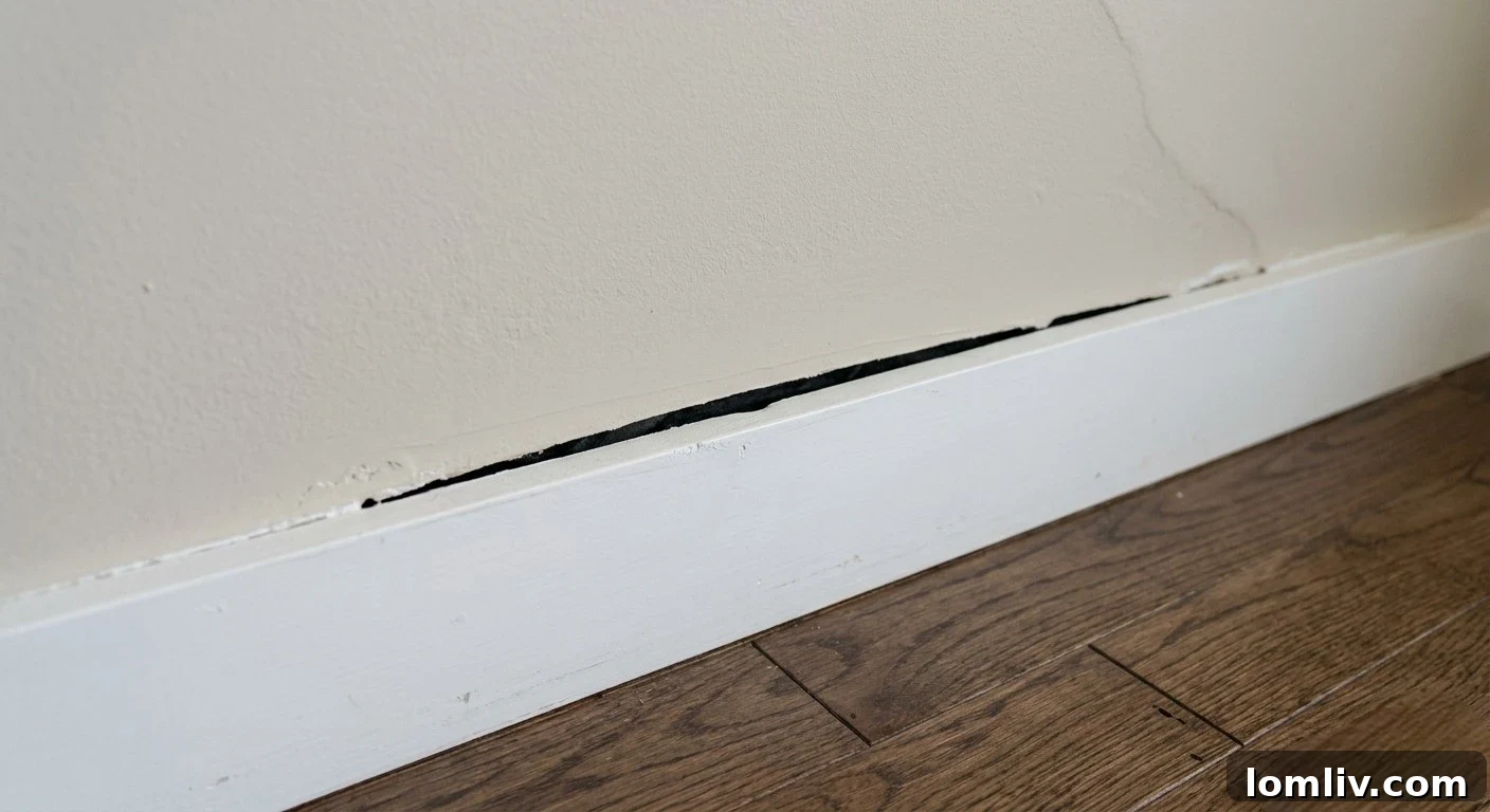 Five Foundation Issues That Will Kill a Property Deal 5 A visible gap between the wall and the ceiling, a clear sign of structural movement