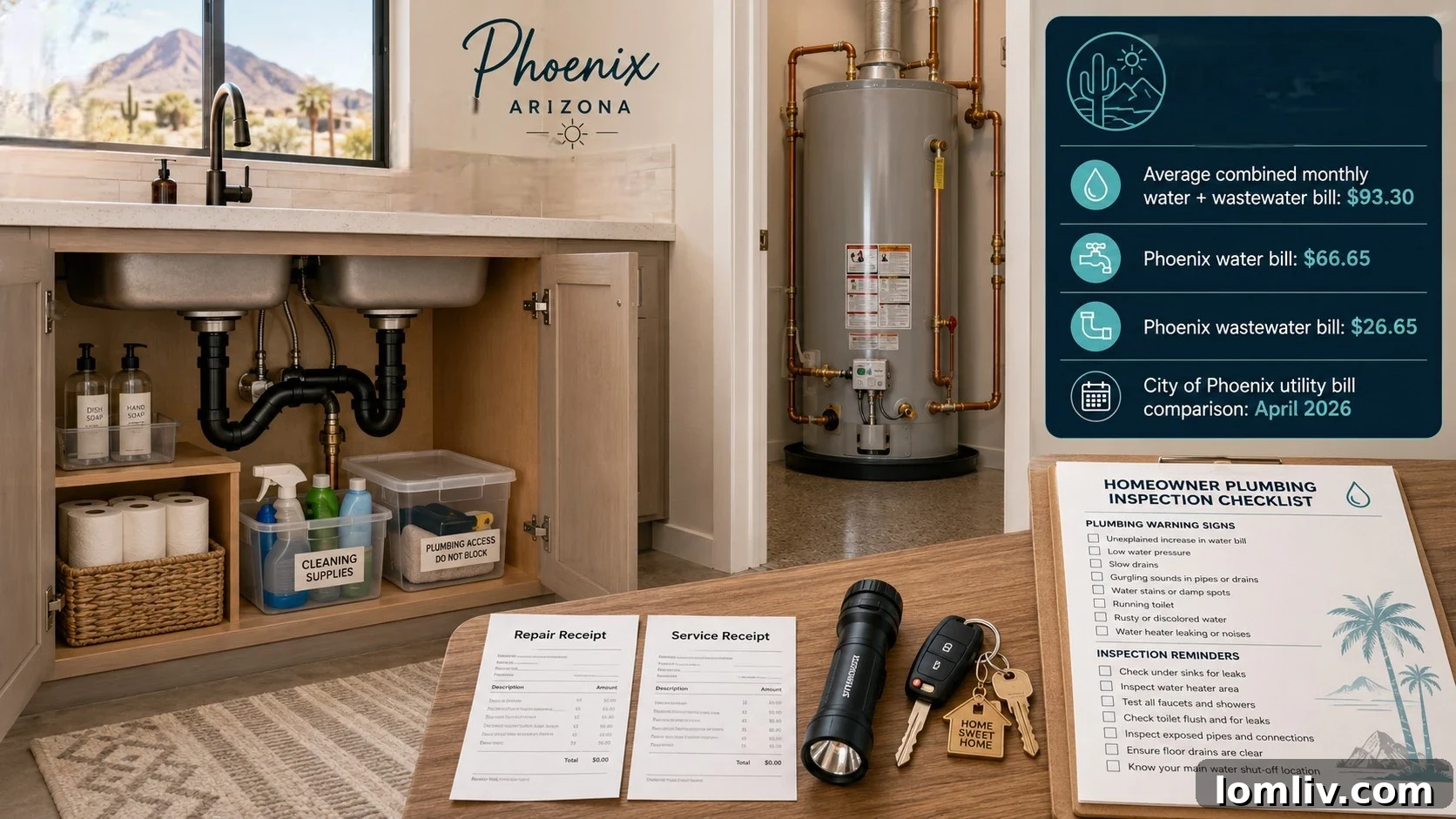 Avoid These Plumbing Red Flags Before Selling Your Phoenix Home 5 A clean and accessible water heater in a garage, ready for a plumbing inspection.