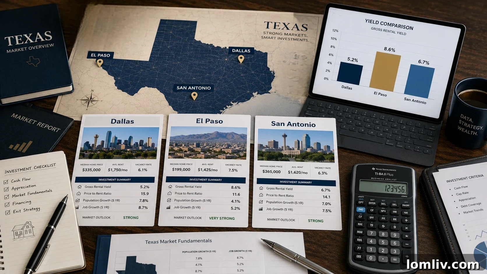 Forecasting the 2026 Texas Multifamily Landscape 5 Map of Texas highlighting key investment cities